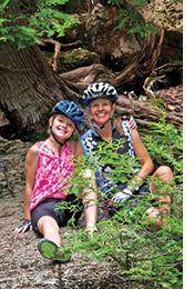 Maine family biking photo